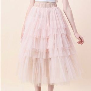 Pink Tulle Skirt